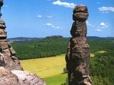 Blick auf die Barbarine - Sächsische Schweiz